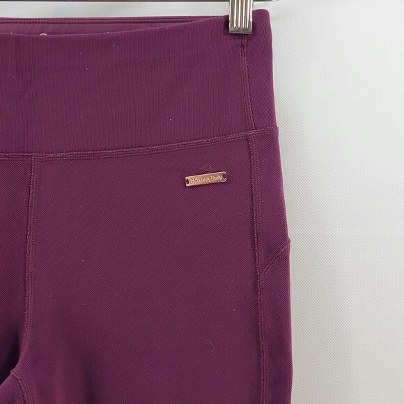 Sweaty Betty London Leggings Womens Small Full Length Zipper Pockets Maroon - Picture 4 of 16